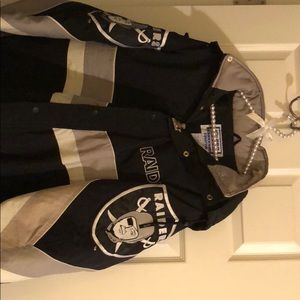 Women medium Raider NFL jacket